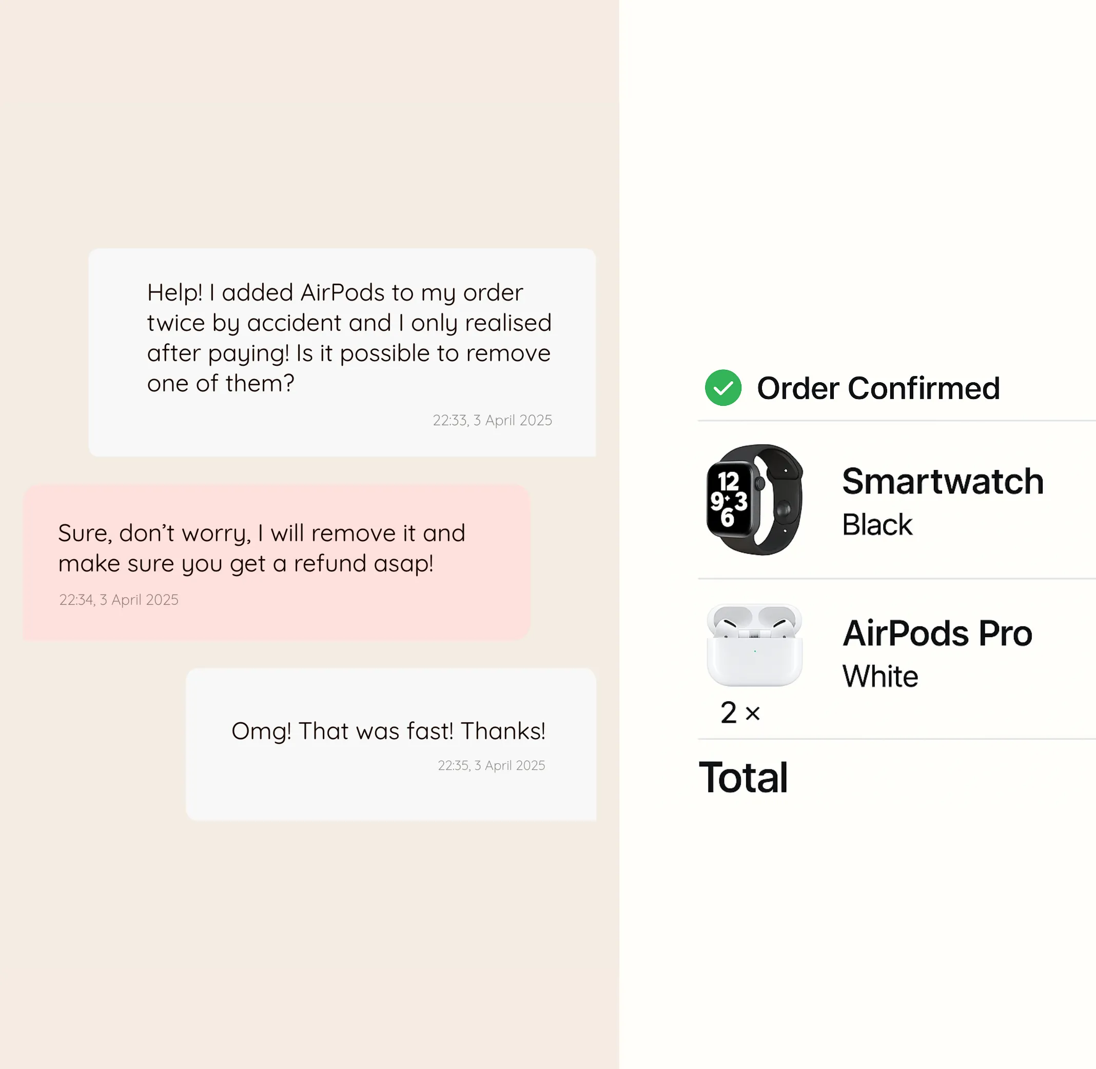 Remove Items from Orders